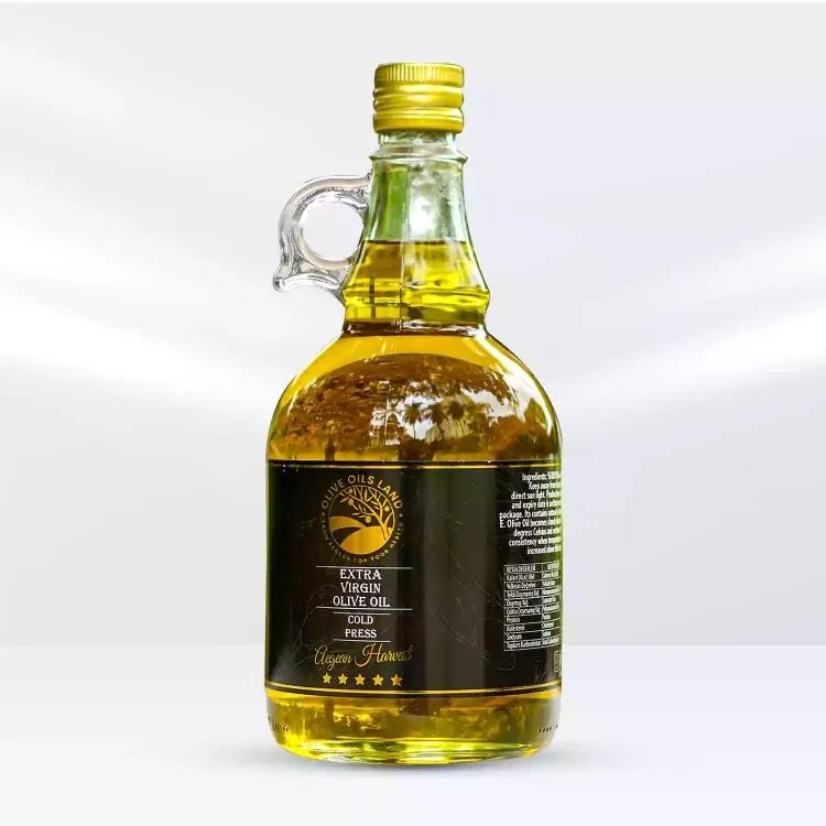 Olive Oils Land Extra Virgin Olive Oil 1000 ML (Gallon Glass Bottle)
