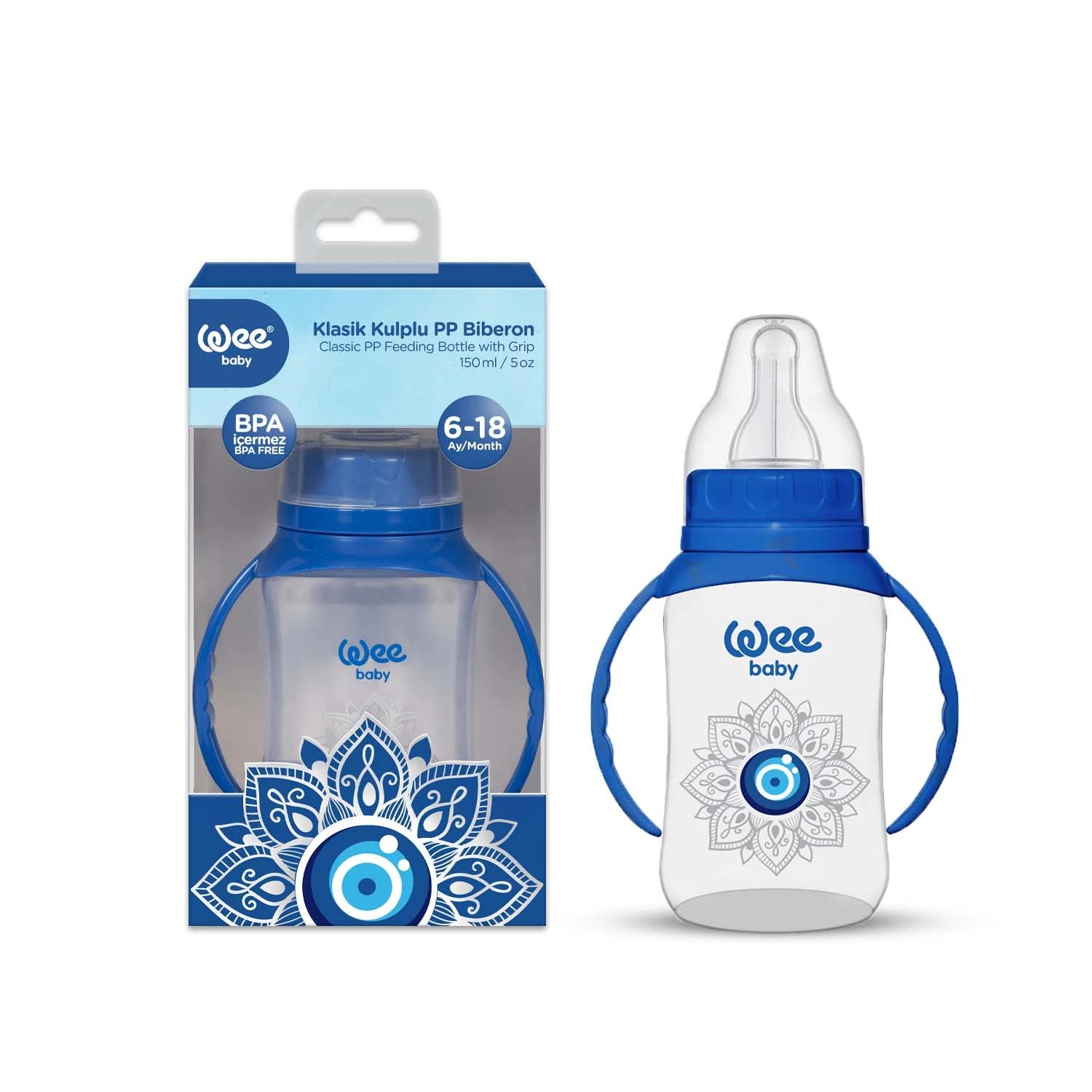 Wee Baby Classic Pp Feeding Bottle With Grip 150 ML (Evil Eye)