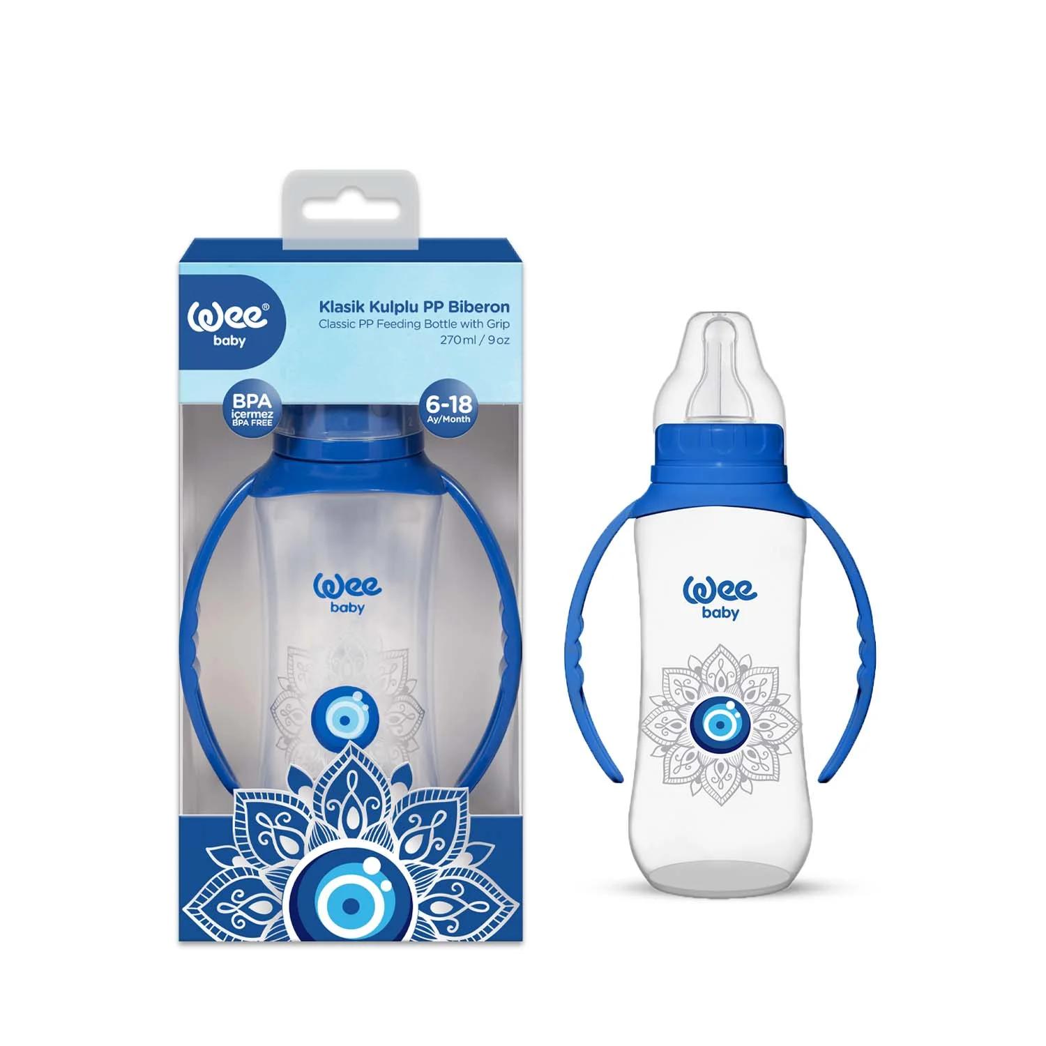 WEE BABY Classic Pp Feeding Bottle  With Grip 270 ML (EVIL EYE)