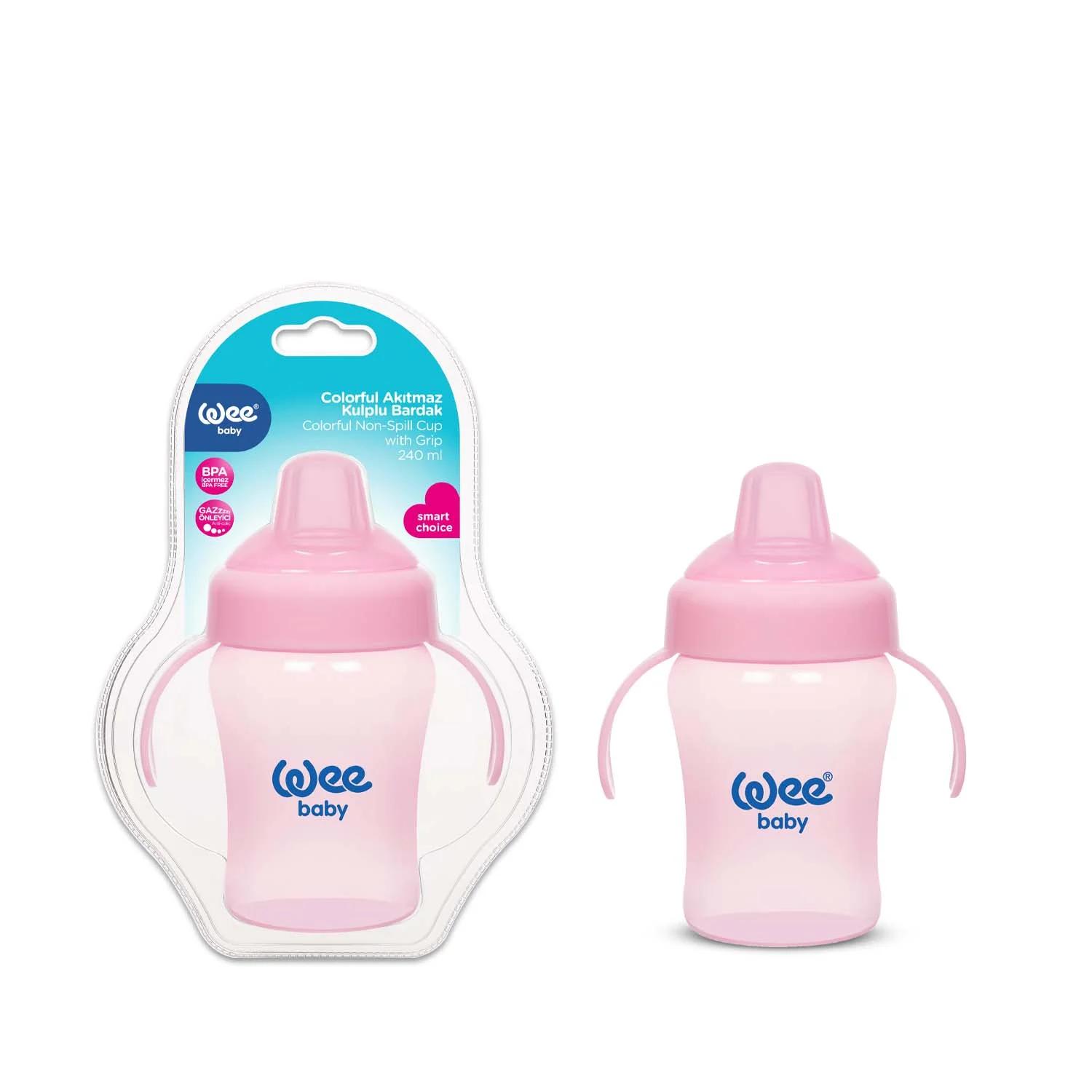 Wee Baby Colorful Non - Spill Cup With Grip 240 ML
