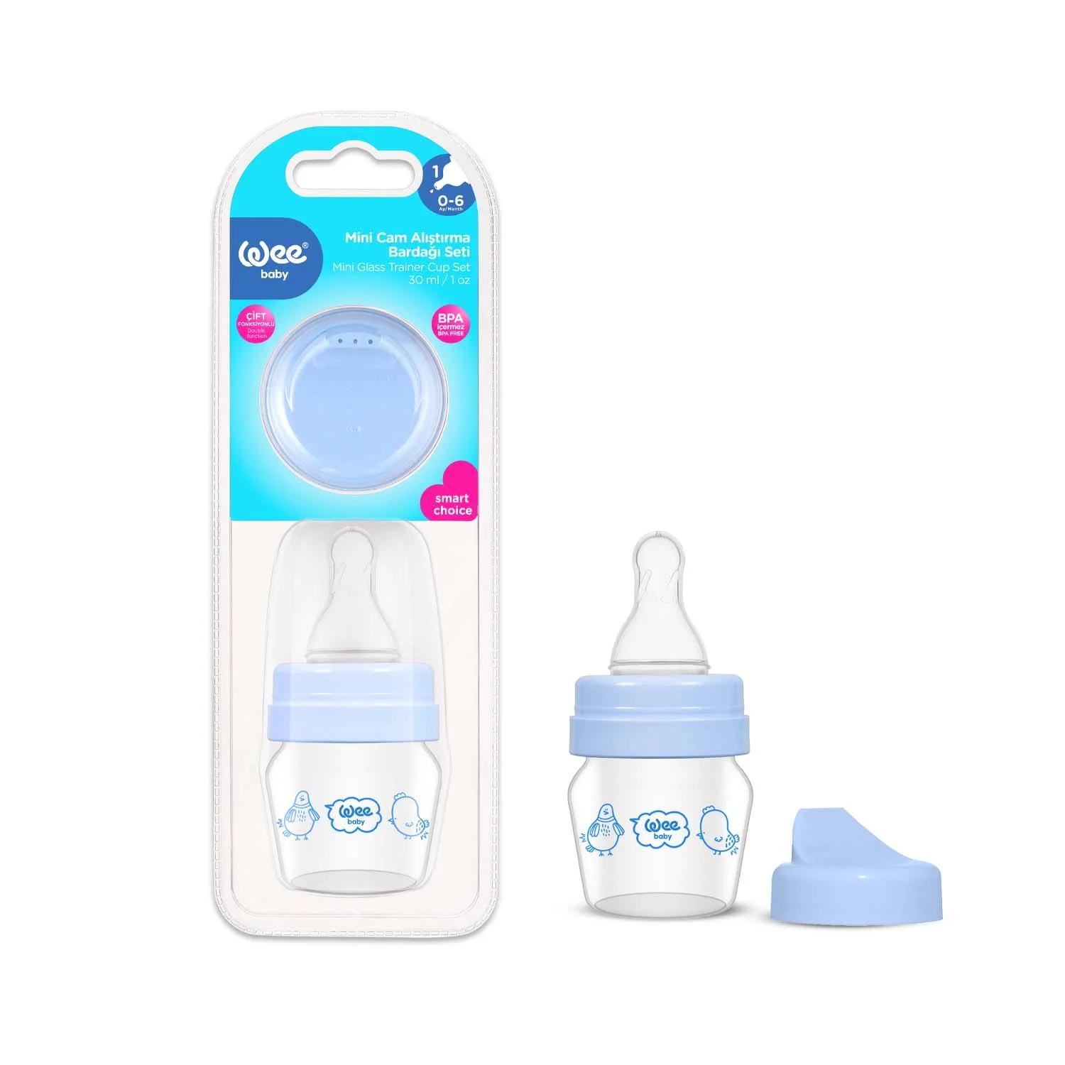 Wee Baby Mini Glass Trainer Cup Set 30 ML