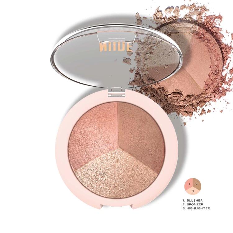 Nude Look Baked Trio Face Powder