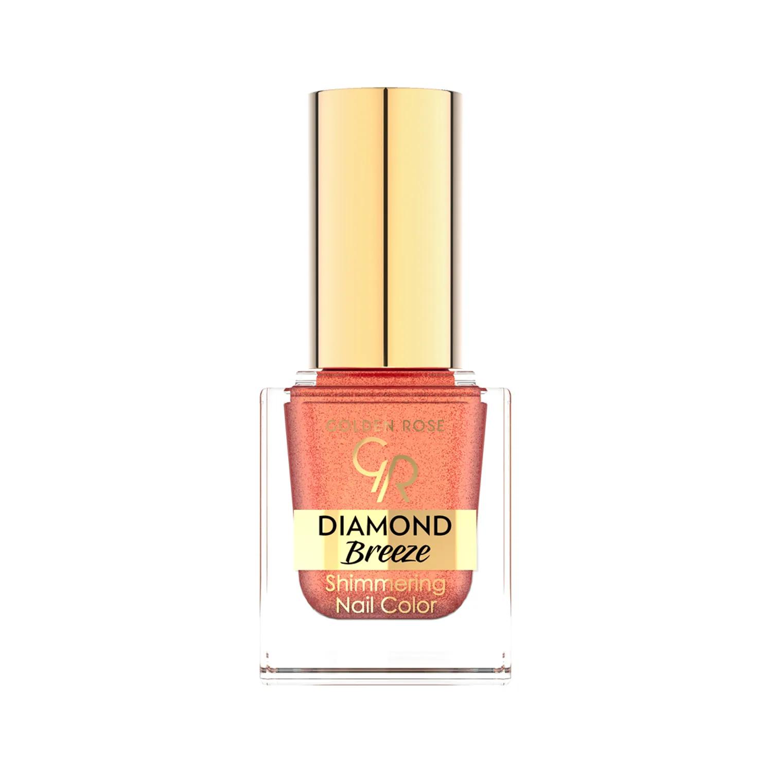 Golden Rose Diamond Breeze Shimmering Nail Color - 03 Russet Sparkle
