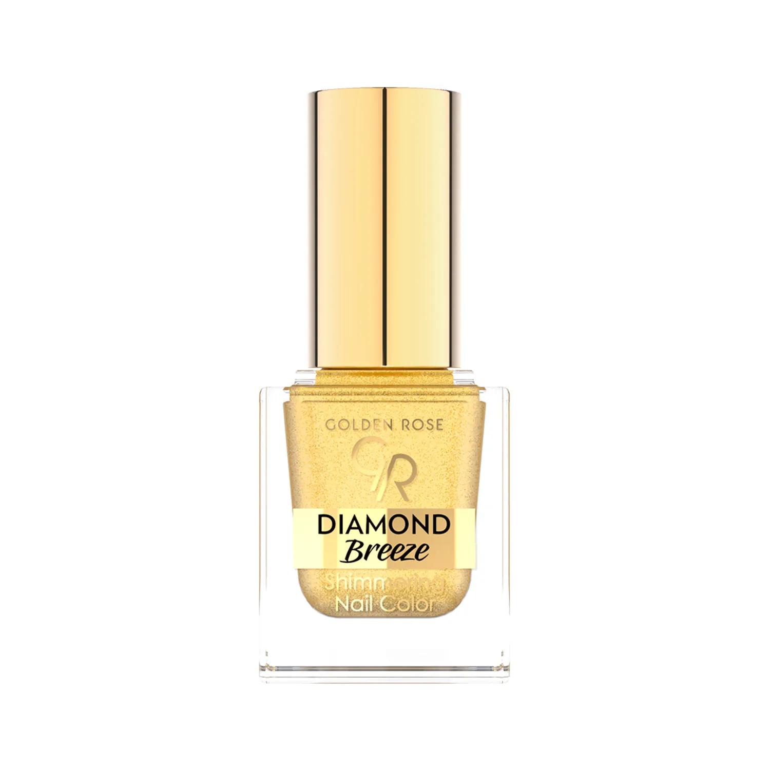 Golden Rose Diamond Breeze Shimmering Nail Color - 24k Gold