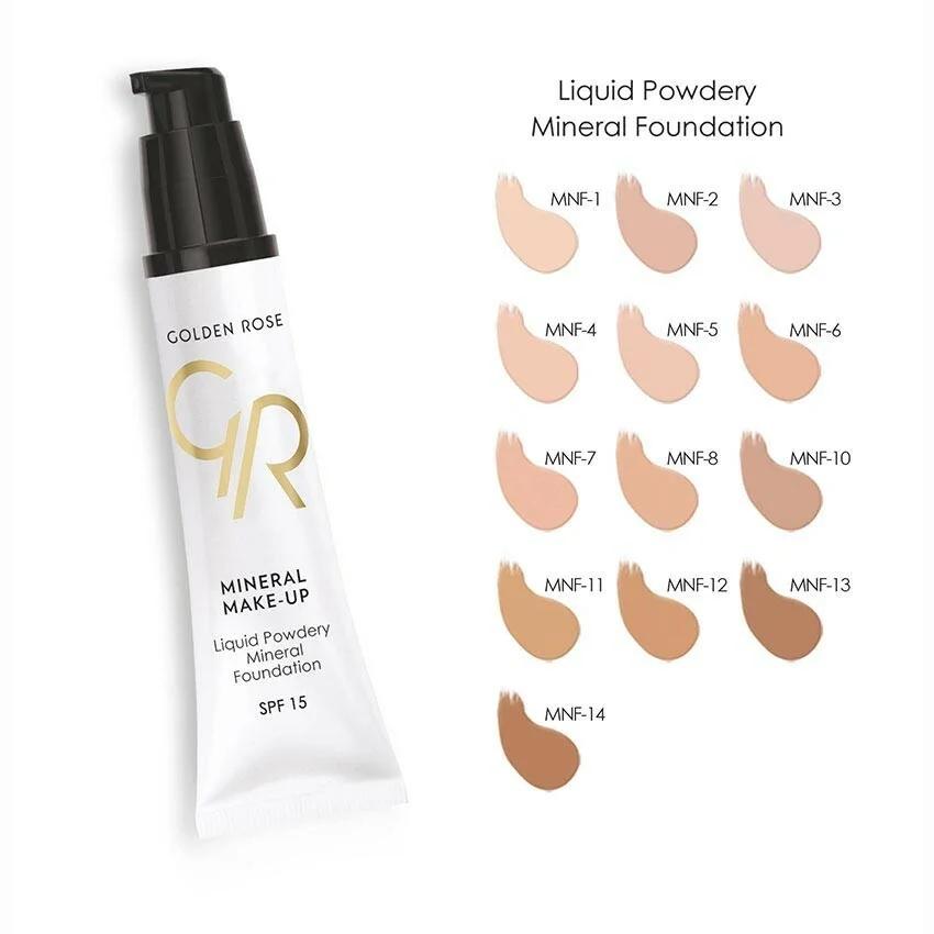Golden Rose Liquid Powdery Mineral Foundation
