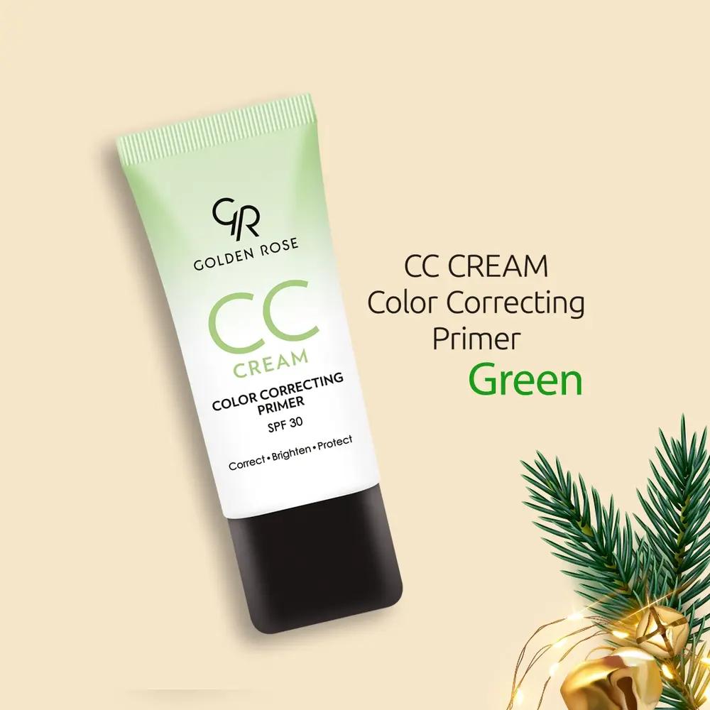 Golden Rose CC Cream Color Correcting Primer- Green