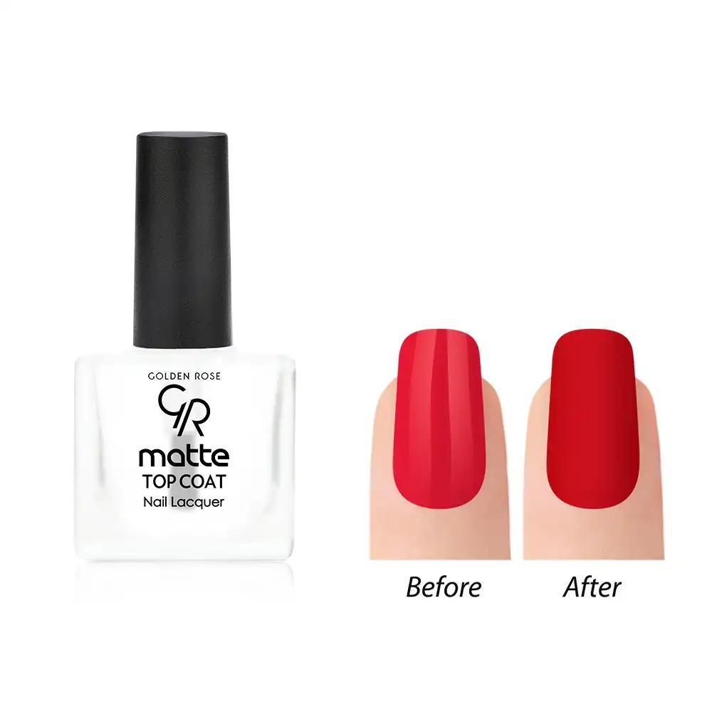 Golden Rose Matte Top Coat Nail Lacquer