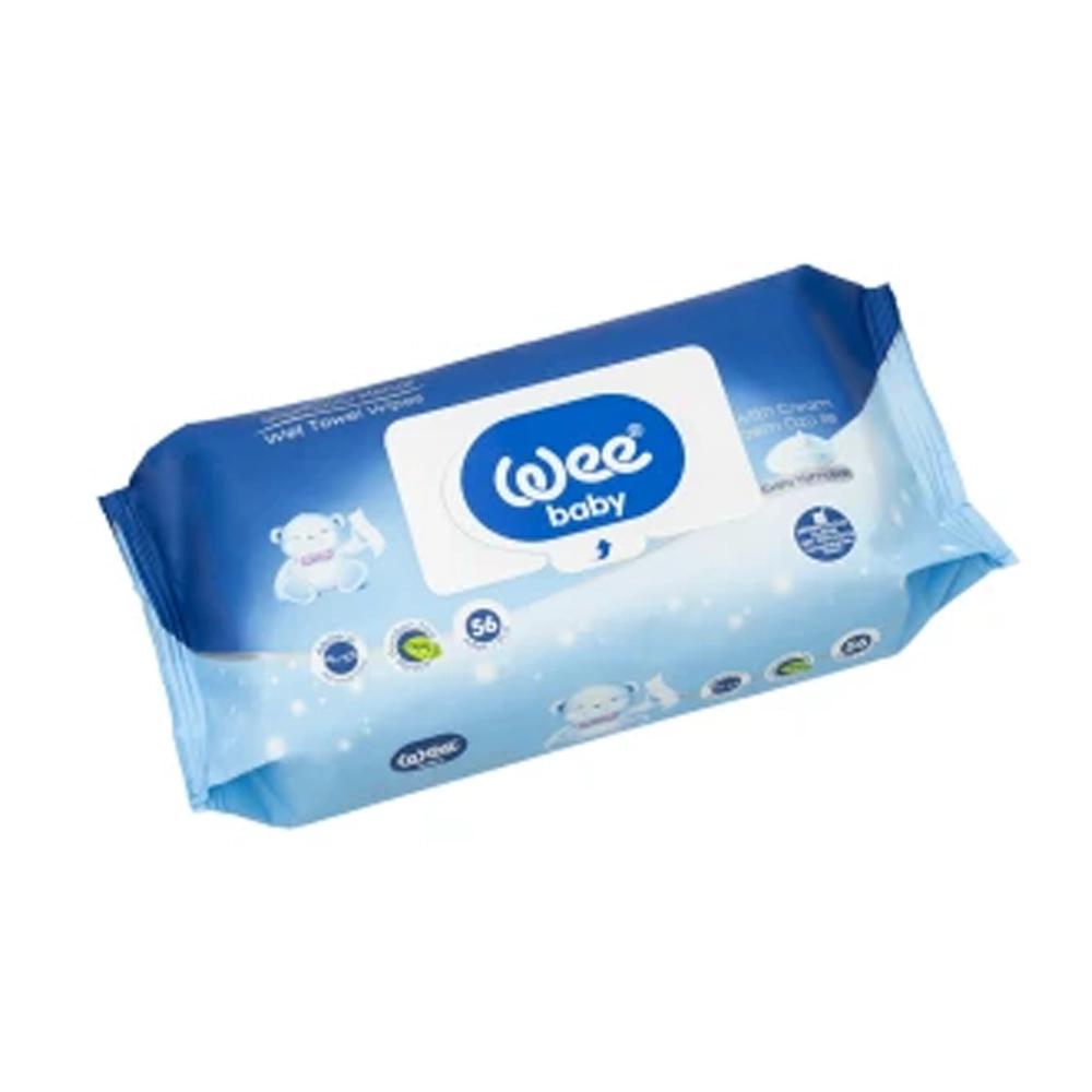 Wee Baby Wet Towel Wipes (56Pcs)